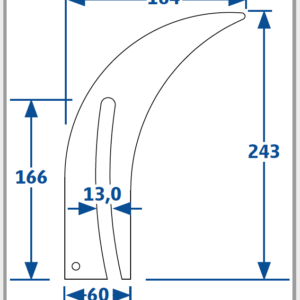 Alternative view of Spaltkeil für Sägeblatt für Sägen von ø 250 - ø 350 mm, 2,8 mm Spaltkeilstärke