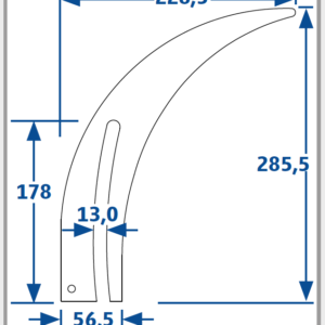 Alternative view of Spaltkeil für Sägeblatt für Sägen von ø 350 - ø 450 mm, 2,5 mm Spaltkeilstärke